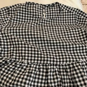 SHEIN Black and white striped top